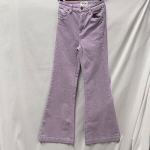 Purple Corduroy Flare Pants